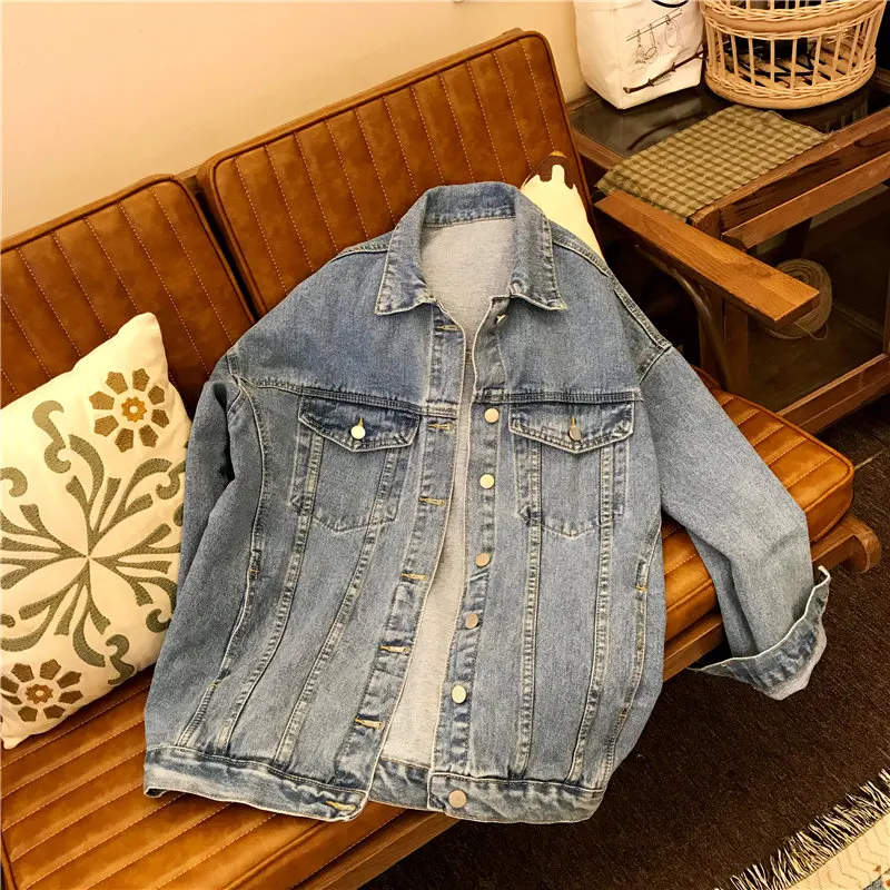 HziriP Fashion Pocket Female Denim Blue Jacket Outerwear 2019 New Autumn Vintage Jeans Jackets Loose Casual Long Sleeves Coat
HziriP Fashion Pocket Female Denim Blue Jacket Outerwear 2019 New Autumn Vintage Jeans Jackets Loose Casual Long Sleeves Coat