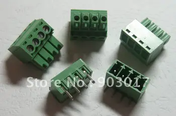 200 pcs Angle 4pin/way Pitch 3.5mm Screw Terminal Block Connector Green Color Pluggable Type with angle pin
200 pcs Angle 4pin/way Pitch 3.5mm Screw Terminal Block Connector Green Color Pluggable Type with angle pin