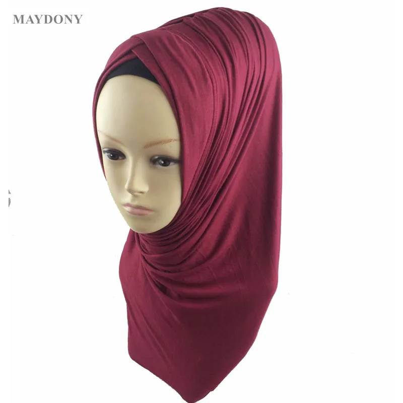 TJ29-2 Fashion fold Muslim hijab headband pashmina muslim shawl |