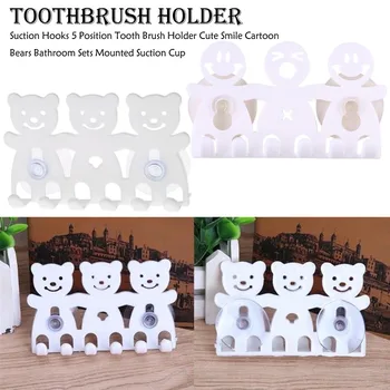 1Pc Toothbrush Holder Wall Mounted Suction Cup 5 Position Cute Cartoon Bathroom Sets Smile Cartoon Bears Bathroom Sets Mou
1Pc Toothbrush Holder Wall Mounted Suction Cup 5 Position Cute Cartoon Bathroom Sets Smile Cartoon Bears Bathroom Sets Mou