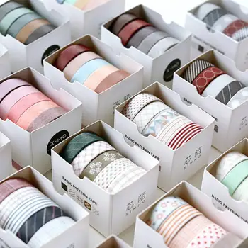 5Pcs/pack Striped/grid/flowers Basic Solid Color Paper Washi Tape Adhesive Tape DIY Scrapbooking Sticker Label Masking Tape Tool
5Pcs/pack Striped/grid/flowers Basic Solid Color Paper Washi Tape Adhesive Tape DIY Scrapbooking Sticker Label Masking Tape Tool
