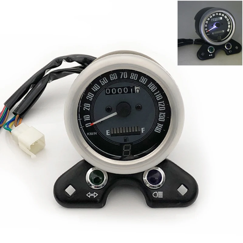 Universal 12V Motorcycle LCD LED Digital Measurement Odometer Speedometer Oil Gauge Custom For Honda Yamaha Suzuki Kawasaki BMW
Universal 12V Motorcycle LCD LED Digital Measurement Odometer Speedometer Oil Gauge Custom For Honda Yamaha Suzuki Kawasaki BMW