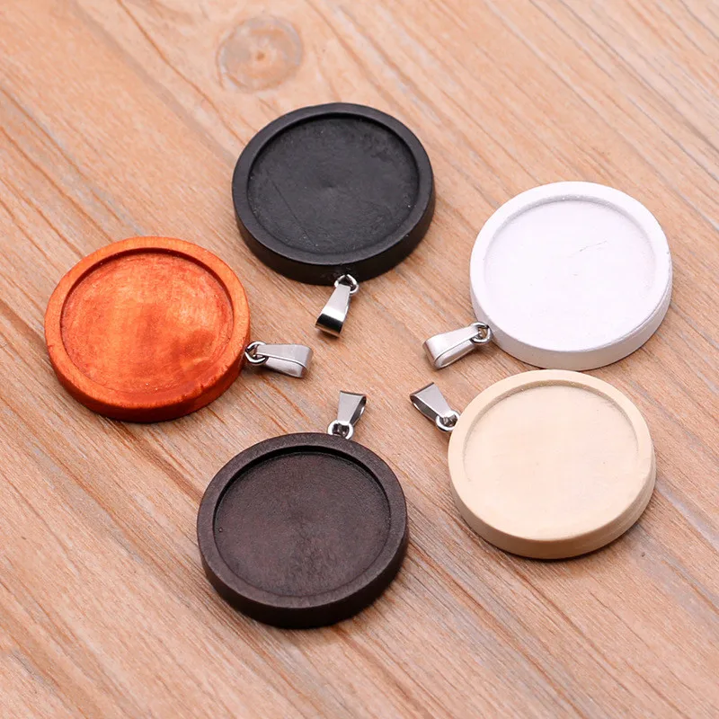 5pcs Round Wood Pendants Base Trays Diameter 25mm Glass Cameo Blank Cabochons Base Bezel Settings For Diy Jewelry Accessories
5pcs Round Wood Pendants Base Trays Diameter 25mm Glass Cameo Blank Cabochons Base Bezel Settings For Diy Jewelry Accessories