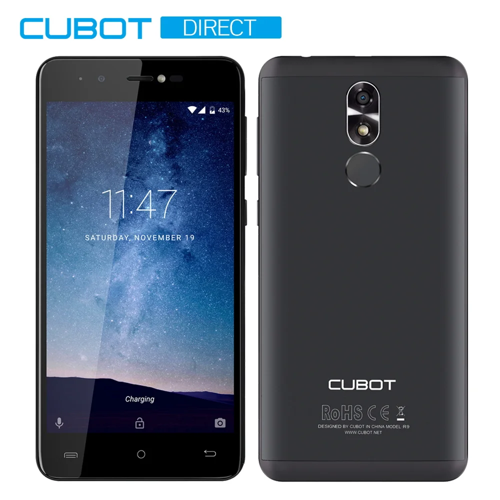 Cubot R9 Cellphone Android 7.0 Dual SIM Card 5.0" IPS Display Smartphone MT6580 Quad-Core 2GB RAM 16GB ROM 13.0MP Camera 2600mAh
Cubot R9 Cellphone Android 7.0 Dual SIM Card 5.0" IPS Display Smartphone MT6580 Quad-Core 2GB RAM 16GB ROM 13.0MP Camera 2600mAh