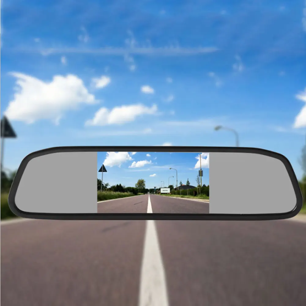 BYNCG HD TFT LCD Screen Car Accessories Monitor 4.3" Display Color 5 Inch Mirror for Rear View Camera Backup Reaverse
BYNCG HD TFT LCD Screen Car Accessories Monitor 4.3" Display Color 5 Inch Mirror for Rear View Camera Backup Reaverse
