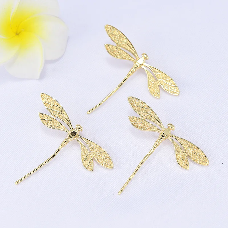 (136) 4PCS 45x37MM 24K Gold Color Plated Dragonfly Pendants Charms High Quality DIY Jewelry Making Findings Accessories
(136) 4PCS 45x37MM 24K Gold Color Plated Dragonfly Pendants Charms High Quality DIY Jewelry Making Findings Accessories