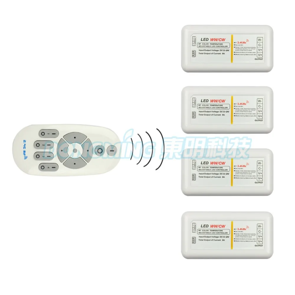 2.4G rgb Remote controller RF Wireless Color Temperatur Controller 1 X Remote With 4X 8A 4-zone For bulb&led strip,5set/lot
2.4G rgb Remote controller RF Wireless Color Temperatur Controller 1 X Remote With 4X 8A 4-zone For bulb&led strip,5set/lot