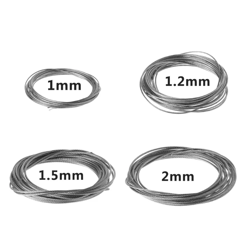 New 5m 304 Stainless Steel Wire Rope Soft Fishing Lifting Cable 7x7 Clothesline-M15
New 5m 304 Stainless Steel Wire Rope Soft Fishing Lifting Cable 7x7 Clothesline-M15