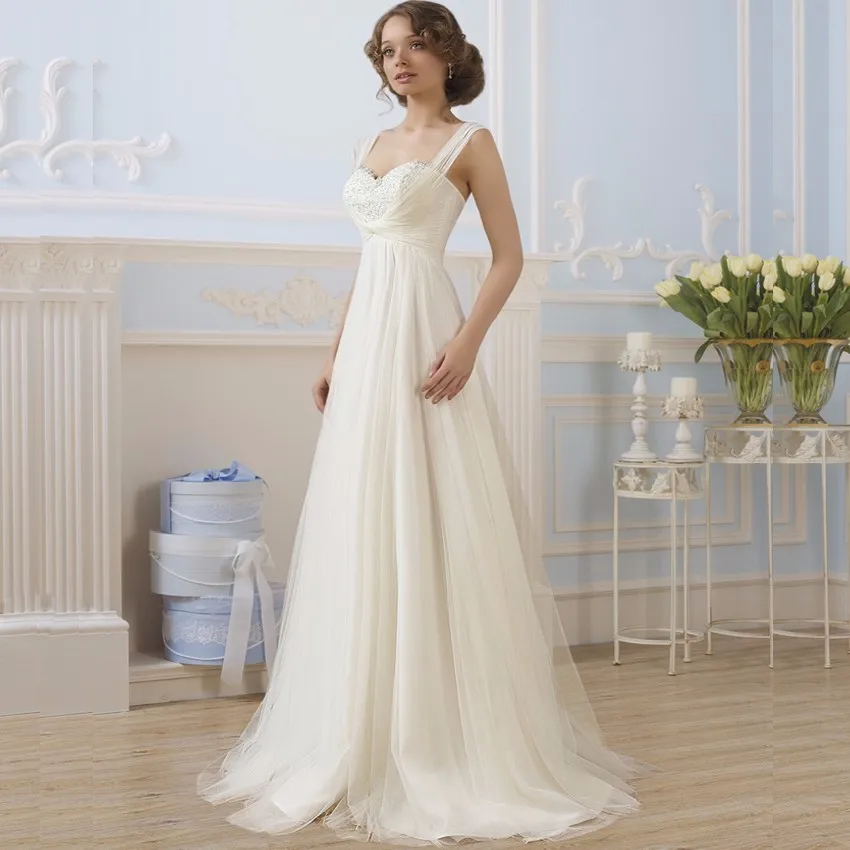 Simple Sweetheart A Line Lace Bodice Tulle Ivory Wedding Gowns Robe De Mariee Vintage White Bride Dress Vestidos de Novia
Simple Sweetheart A Line Lace Bodice Tulle Ivory Wedding Gowns Robe De Mariee Vintage White Bride Dress Vestidos de Novia