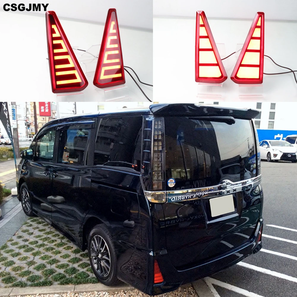 CSGJMY 2PCS Multi-functions Car LED Rear Fog Lamp Brake Light Rear Bumper Decoration Lamp For Toyota NOAH VOXY 80 Series
CSGJMY 2PCS Multi-functions Car LED Rear Fog Lamp Brake Light Rear Bumper Decoration Lamp For Toyota NOAH VOXY 80 Series