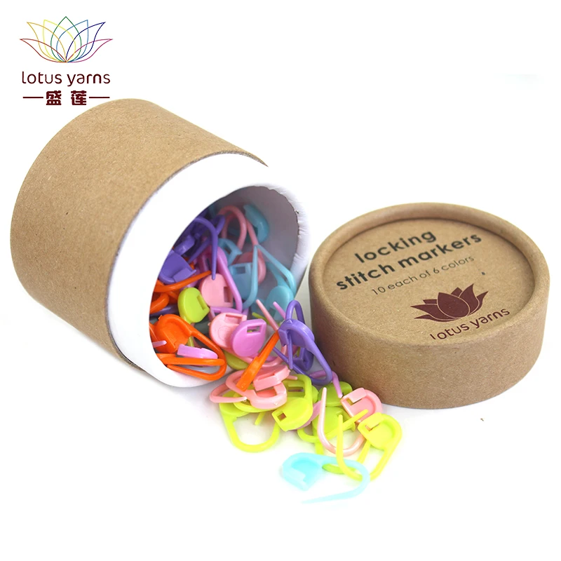 Lotus Yarns Locking Stitch Markers 60Pcs Plastic Knitting Crochet Knitting Tools with Storage Box
Lotus Yarns Locking Stitch Markers 60Pcs Plastic Knitting Crochet Knitting Tools with Storage Box