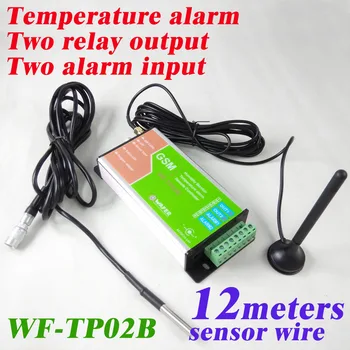 Free shipping GSM remote controller SMS GSM temperature alarm monitoring WF-TP02B with 12 meter length wafer proof sensor
Free shipping GSM remote controller SMS GSM temperature alarm monitoring WF-TP02B with 12 meter length wafer proof sensor