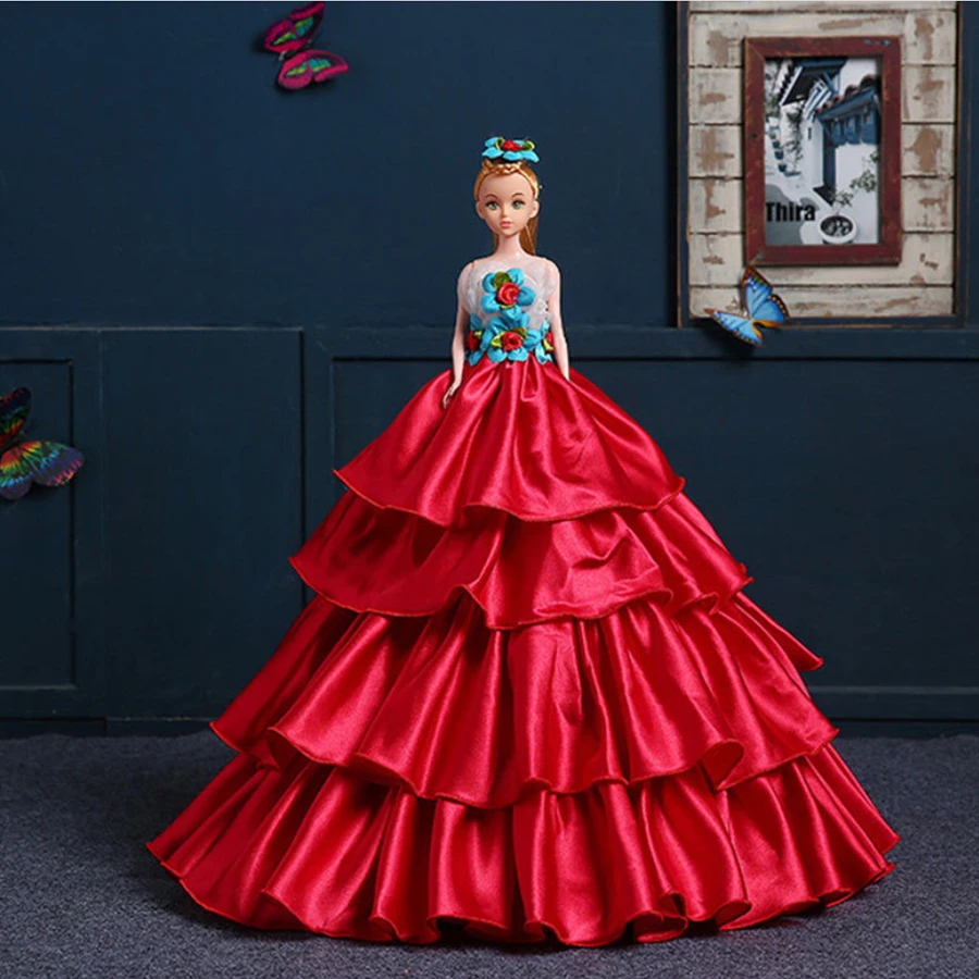 50CM Red Cake 4-Layer Skirt Wedding Dress Doll Princess Doll Wedding Dress Princess Suit Enamel Doll Toy
50CM Red Cake 4-Layer Skirt Wedding Dress Doll Princess Doll Wedding Dress Princess Suit Enamel Doll Toy