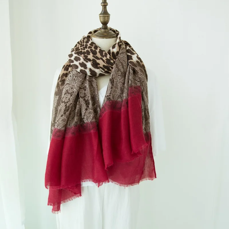 2019 Autumn Winter Ombre Lace Leopard Patchwork Viscose Shawl Scarf Ladies Fashion Printe Wrap Neck Snood Pashmina Muslim Hijab
2019 Autumn Winter Ombre Lace Leopard Patchwork Viscose Shawl Scarf Ladies Fashion Printe Wrap Neck Snood Pashmina Muslim Hijab