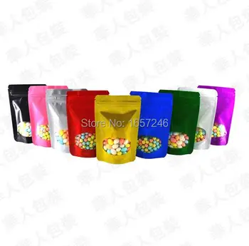 Glossy Colorful Reclosable Storage Bag Tear Notch Aluminum Foil Zip Lock Stand Up Package Bags W/Oval Window for Coffee Candy
Glossy Colorful Reclosable Storage Bag Tear Notch Aluminum Foil Zip Lock Stand Up Package Bags W/Oval Window for Coffee Candy