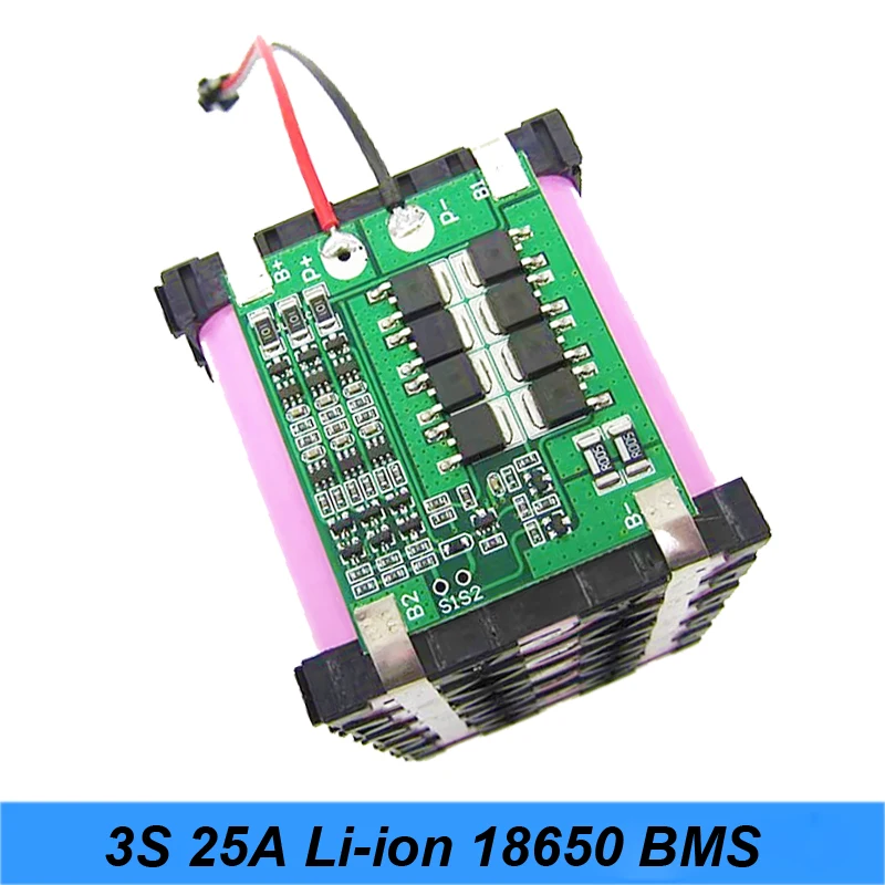 Turmera 3S 25A Li-ion 18650 BMS PCM Battery Short Circuit Protection Board Module With Balance For Li-ion Lipo Battery Cell Pack
Turmera 3S 25A Li-ion 18650 BMS PCM Battery Short Circuit Protection Board Module With Balance For Li-ion Lipo Battery Cell Pack