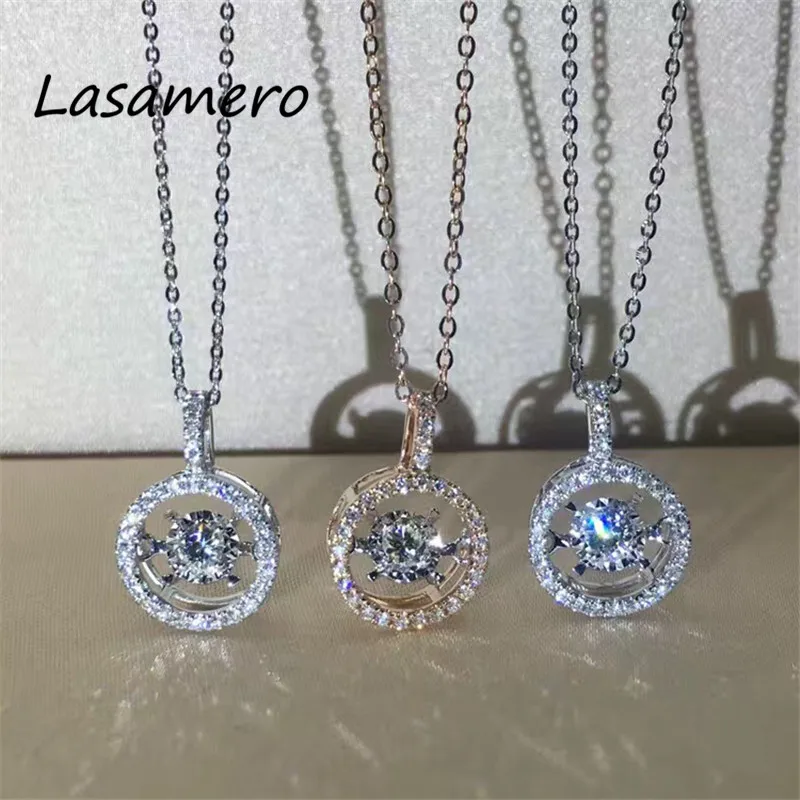LASAMERO Halo 0.1 CT Round Cut Pave Set 18k Gold Natural Diamond Pendant Necklace
LASAMERO Halo 0.1 CT Round Cut Pave Set 18k Gold Natural Diamond Pendant Necklace