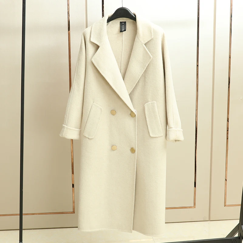 New 100% Wool Coat Spring Cashmere Overcoat Winter 2018 New Albaca Wool Overcoat For Women V-neck Solid Long Woolen Overcoat
New 100% Wool Coat Spring Cashmere Overcoat Winter 2018 New Albaca Wool Overcoat For Women V-neck Solid Long Woolen Overcoat