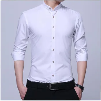 Spring and autumn white shirt men's long-sleeved men's youth business trend solid color shirt new casual shirt male
Spring and autumn white shirt men's long-sleeved men's youth business trend solid color shirt new casual shirt male
