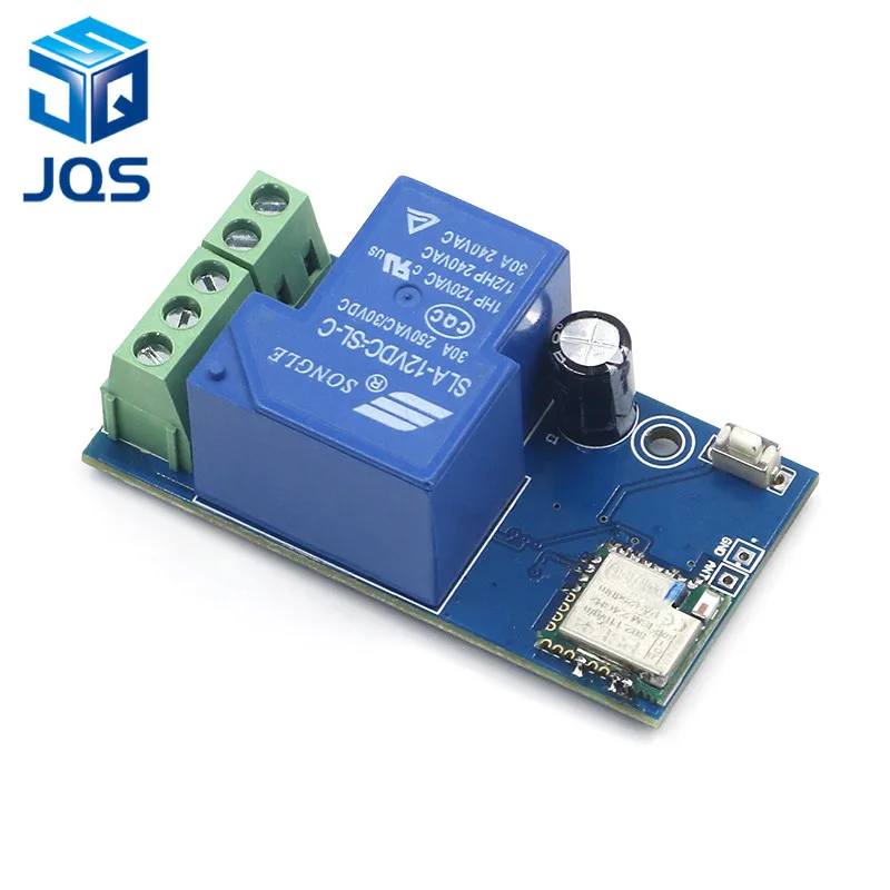 Wifi Relay Switch Module High Power Self-Lock Mode DC Cellphone Remote Control 12V 6.4x3.1x2.3cm for Smart Home
Wifi Relay Switch Module High Power Self-Lock Mode DC Cellphone Remote Control 12V 6.4x3.1x2.3cm for Smart Home