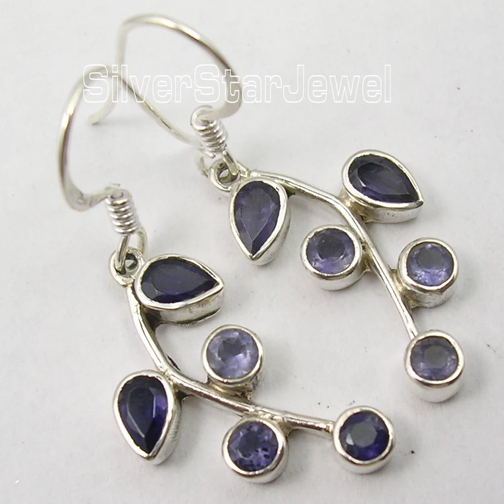 Chanti International Silver Authentic IOLITE 5 GEMS PLANT LEAF MODERN Earrings 3.7 CM
Chanti International Silver Authentic IOLITE 5 GEMS PLANT LEAF MODERN Earrings 3.7 CM