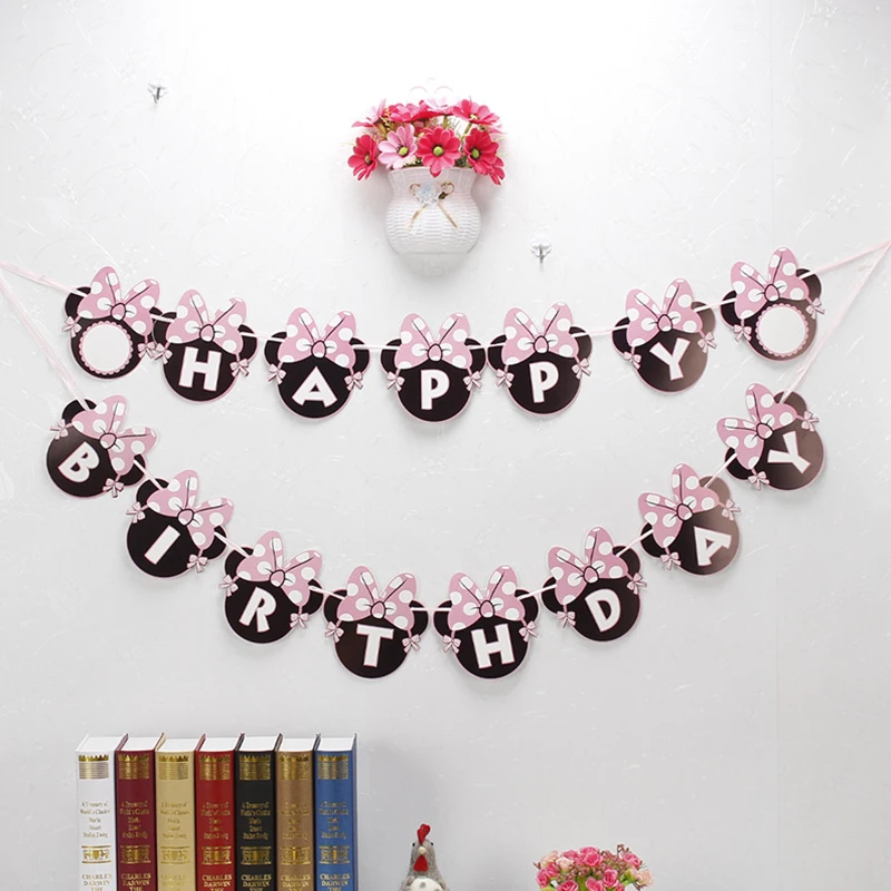 Mickey Minnie Mouse Party Bunting 1 Banner Flags Per Bunting Length 2.5m Party Favors kids boy Mickey Happy Birthday Decoration
Mickey Minnie Mouse Party Bunting 1 Banner Flags Per Bunting Length 2.5m Party Favors kids boy Mickey Happy Birthday Decoration