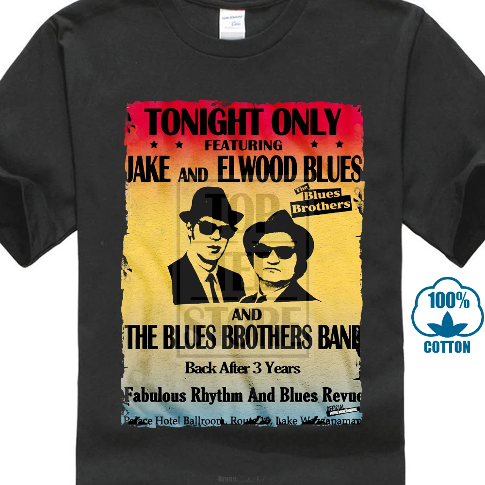 The Blues Brothers Tonight Only Poster Adult T Shirt Great Classic Movie Cotton Shirts Cheap Wholesale
The Blues Brothers Tonight Only Poster Adult T Shirt Great Classic Movie Cotton Shirts Cheap Wholesale