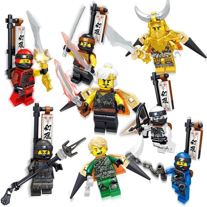 8pc/lot Children's building blocks toy Compatible Legoing Ninjagoes city Phantom Ninja destroys evil forces figures Bricks gifts
8pc/lot Children's building blocks toy Compatible Legoing Ninjagoes city Phantom Ninja destroys evil forces figures Bricks gifts