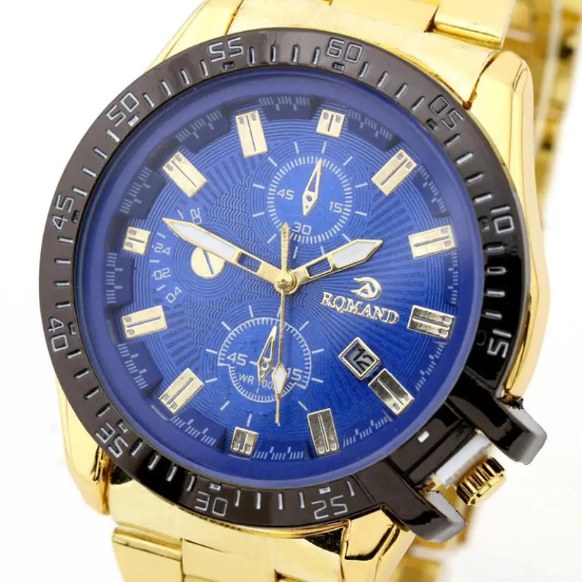 Trendy new luxury men's watch Mens Black date stainless steel quartz analog sports watch top beautiful gift watch #F
Trendy new luxury men's watch Mens Black date stainless steel quartz analog sports watch top beautiful gift watch #F