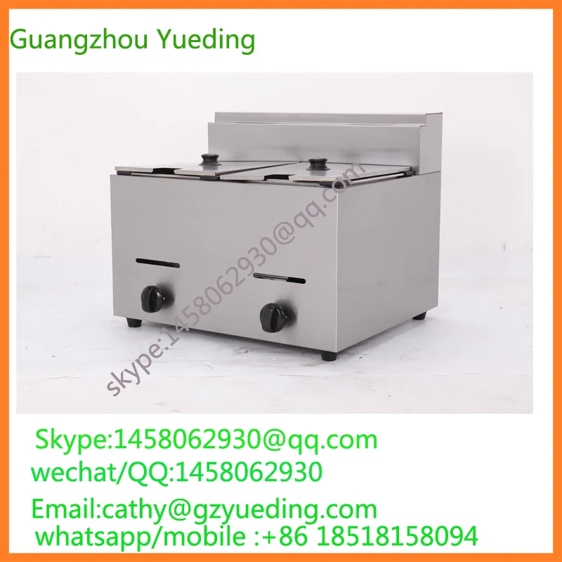 Table Counter Top Stainless Steel double Tank LPG Gas Deep Fryer Stainless Steel Gas Potato Deep Fryer with Basket
Table Counter Top Stainless Steel double Tank LPG Gas Deep Fryer Stainless Steel Gas Potato Deep Fryer with Basket