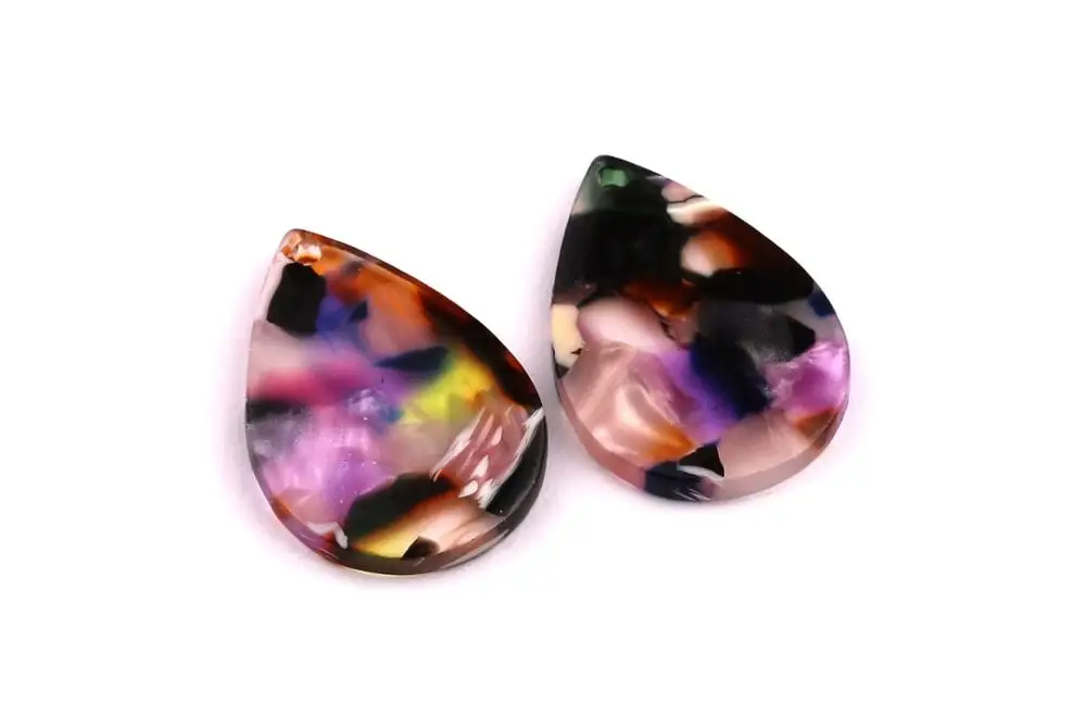 Acetate Acrylic Earring Charm - Tear Drop Shaped Pendant - Jewelry accessories - 6pcs/lot - 21x15x2.5mm - AC1024
Acetate Acrylic Earring Charm - Tear Drop Shaped Pendant - Jewelry accessories - 6pcs/lot - 21x15x2.5mm - AC1024