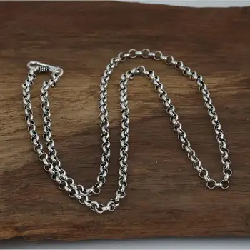 Dia 4mm Solid Sterling Silver 925 O link Chain Necklace For Pendants Simple Classic Style Top Quality Long Necklace 45~80cm
Dia 4mm Solid Sterling Silver 925 O link Chain Necklace For Pendants Simple Classic Style Top Quality Long Necklace 45~80cm