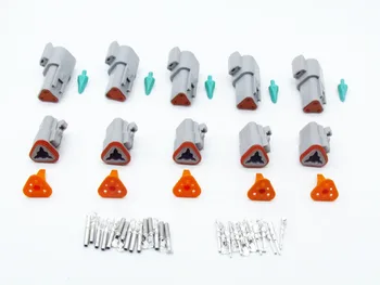 5 Sets Deutsch DT 3 Pin Connector Kit Gray Waterproof electrical Connector DT06-3S/DT04-3P
5 Sets Deutsch DT 3 Pin Connector Kit Gray Waterproof electrical Connector DT06-3S/DT04-3P