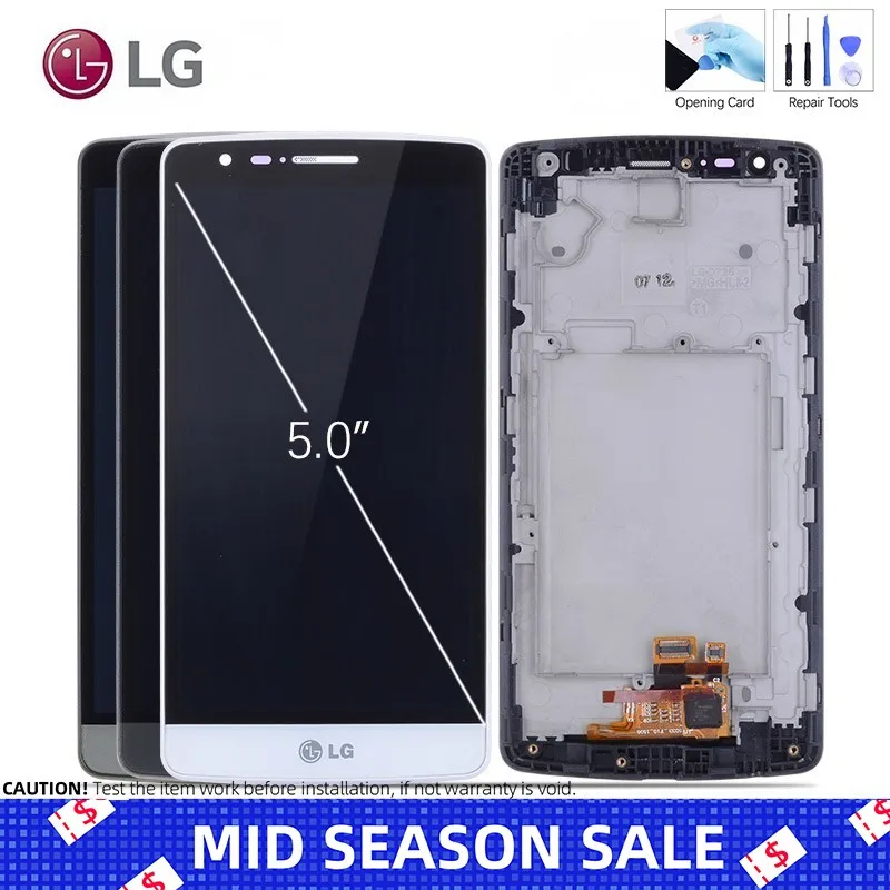 100% Tested 1280x720 ORIGINAL LG G3S Display Digitizer Replacement Assembly Screen G3S D722 D724 Screen for LG G3 Mini LCD 
100% Tested 1280x720 ORIGINAL LG G3S Display Digitizer Replacement Assembly Screen G3S D722 D724 Screen for LG G3 Mini LCD