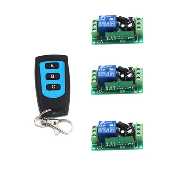 DC 9V 12V 24V Wireless Remote Control Switch 1CH 10A Relay Receiver 3CH Waterproof Transmitter Remote Switching 315Mhz/433Mhz
DC 9V 12V 24V Wireless Remote Control Switch 1CH 10A Relay Receiver 3CH Waterproof Transmitter Remote Switching 315Mhz/433Mhz