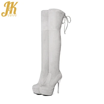 JK High Heels Flock Woman Long Boot Ladies Stiletto Over The Knee Boot Fashion Platform Stretch Female Shoes Autumn Women
JK High Heels Flock Woman Long Boot Ladies Stiletto Over The Knee Boot Fashion Platform Stretch Female Shoes Autumn Women