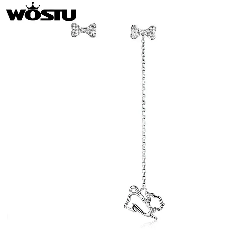 WOSTU Special Qriginal Silver Color French Bulldog Earring One Drop Earring For Women Fashion Jewelry Gift ZBFE182 
WOSTU Special Qriginal Silver Color French Bulldog Earring One Drop Earring For Women Fashion Jewelry Gift ZBFE182