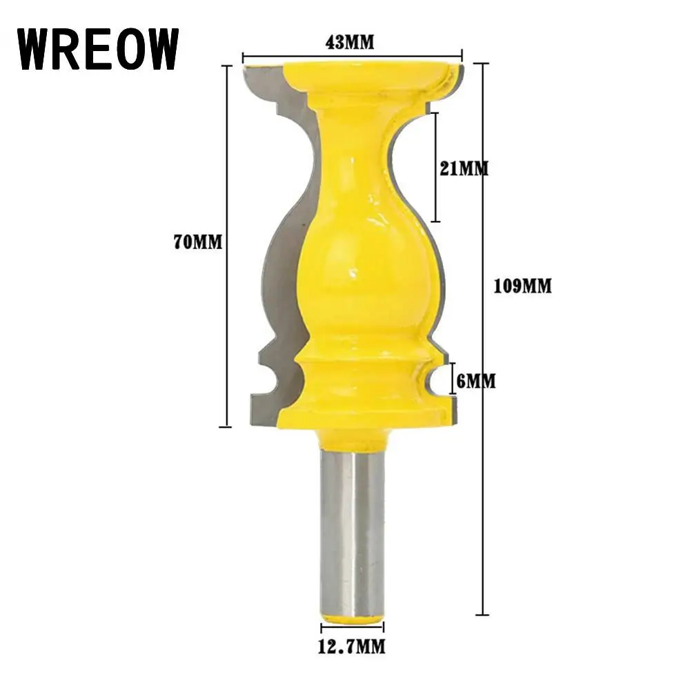 1/2 inch Shank Milling Cutter Architectural Cemented Carbide Molding Router Bit Trim Tool Woodworking Tenon G6 | Инструменты
