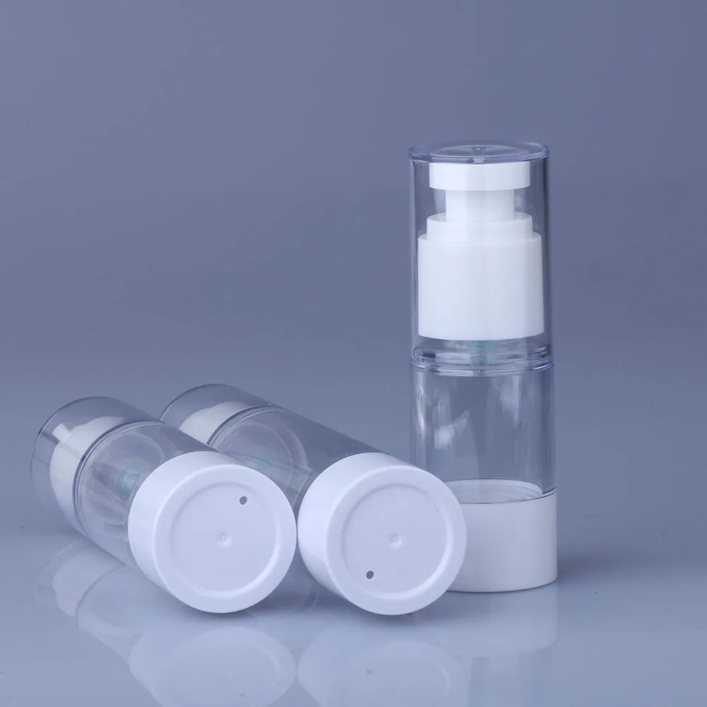 Airless Bottle Cosmetic 15 ml 30 ml 50 ml Pump Cover Travel Skincare Empty Fashion Portable practical universal
Airless Bottle Cosmetic 15 ml 30 ml 50 ml Pump Cover Travel Skincare Empty Fashion Portable practical universal