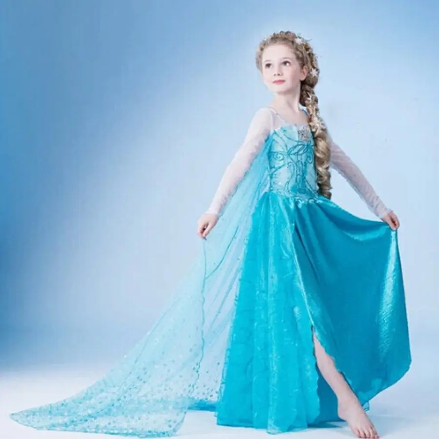 Girls elsa dress Costumes for kids snow queen Movie cosplay dresses princess anna Dress children party dresses fantasia vestidos
Girls elsa dress Costumes for kids snow queen Movie cosplay dresses princess anna Dress children party dresses fantasia vestidos