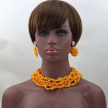 4 Rows Crystal Beads Coral Beads Necklace Jewelry Nigerian Wedding Accessory African Costume Jewelry Set Free Shipping ALJ757
4 Rows Crystal Beads Coral Beads Necklace Jewelry Nigerian Wedding Accessory African Costume Jewelry Set Free Shipping ALJ757