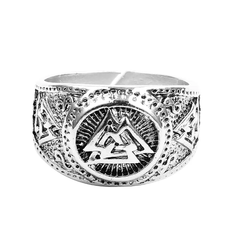 Odin Symbol Norse Viking Runes Rings For Men Runic Norse Valknut Vikings Antique Charm Knuckle Ring Coiler Jewelry
Odin Symbol Norse Viking Runes Rings For Men Runic Norse Valknut Vikings Antique Charm Knuckle Ring Coiler Jewelry