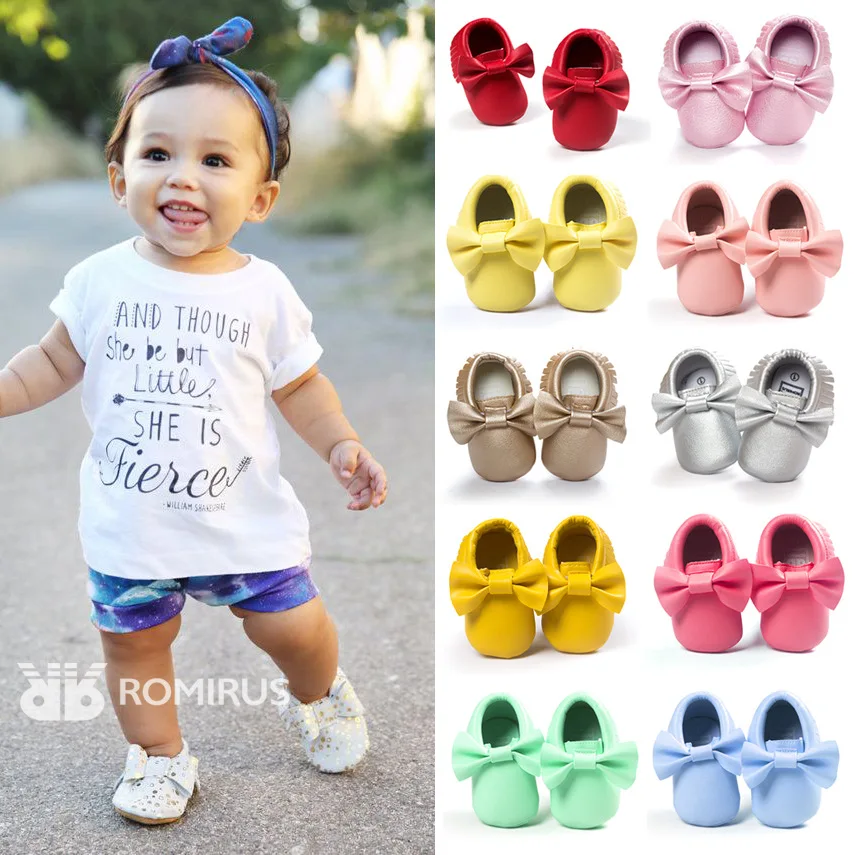 Фото Tassels Color PU Leather Baby Shoes Moccasins Newborn Soft Infants Crib Sneakers First Walker | Мать и ребенок