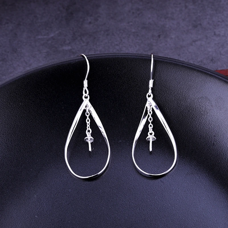 925 Sterling Silver Women 9-12MM Pearl or Round Semi Mount Hook Earrings fit Amer Agate Garnet Setting Wholesale
925 Sterling Silver Women 9-12MM Pearl or Round Semi Mount Hook Earrings fit Amer Agate Garnet Setting Wholesale