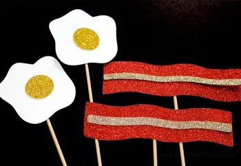 Photo Booth Props ~ Breakfast Disguise Bacon Mustache and Egg set of 4 pieces wedding birthday party masks
Photo Booth Props ~ Breakfast Disguise Bacon Mustache and Egg set of 4 pieces wedding birthday party masks