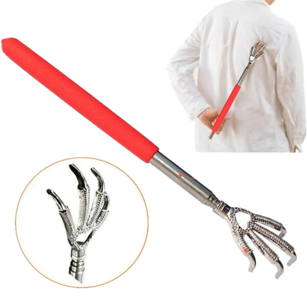 New Practical Handy Stainless Pen Clip Back Scratcher Telescopic Pocket Scratching Massage Kit Bear Claw Back Color Random
New Practical Handy Stainless Pen Clip Back Scratcher Telescopic Pocket Scratching Massage Kit Bear Claw Back Color Random
