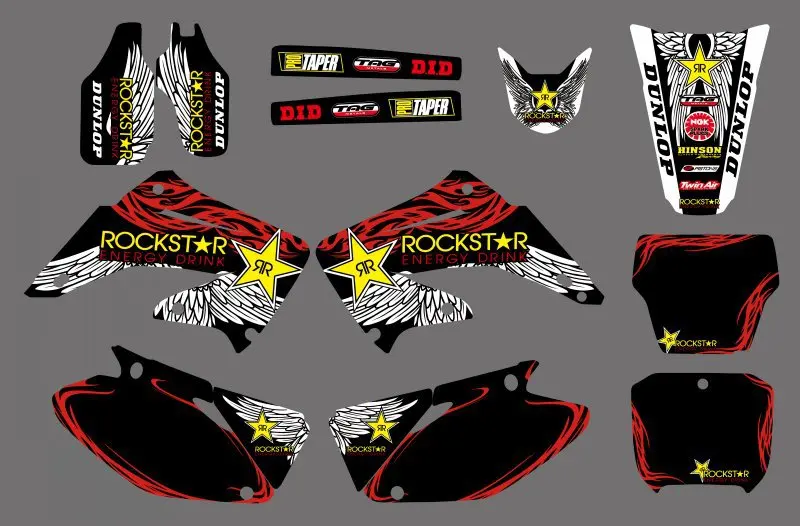 TEAM GRAPHICS & BACKGROUNDS DECAL STICKER Kit for Honda CR125 CR250 CR125R CR250R 2002 2003 2004 2005 06 07 08 09 10 11 2012
TEAM GRAPHICS & BACKGROUNDS DECAL STICKER Kit for Honda CR125 CR250 CR125R CR250R 2002 2003 2004 2005 06 07 08 09 10 11 2012