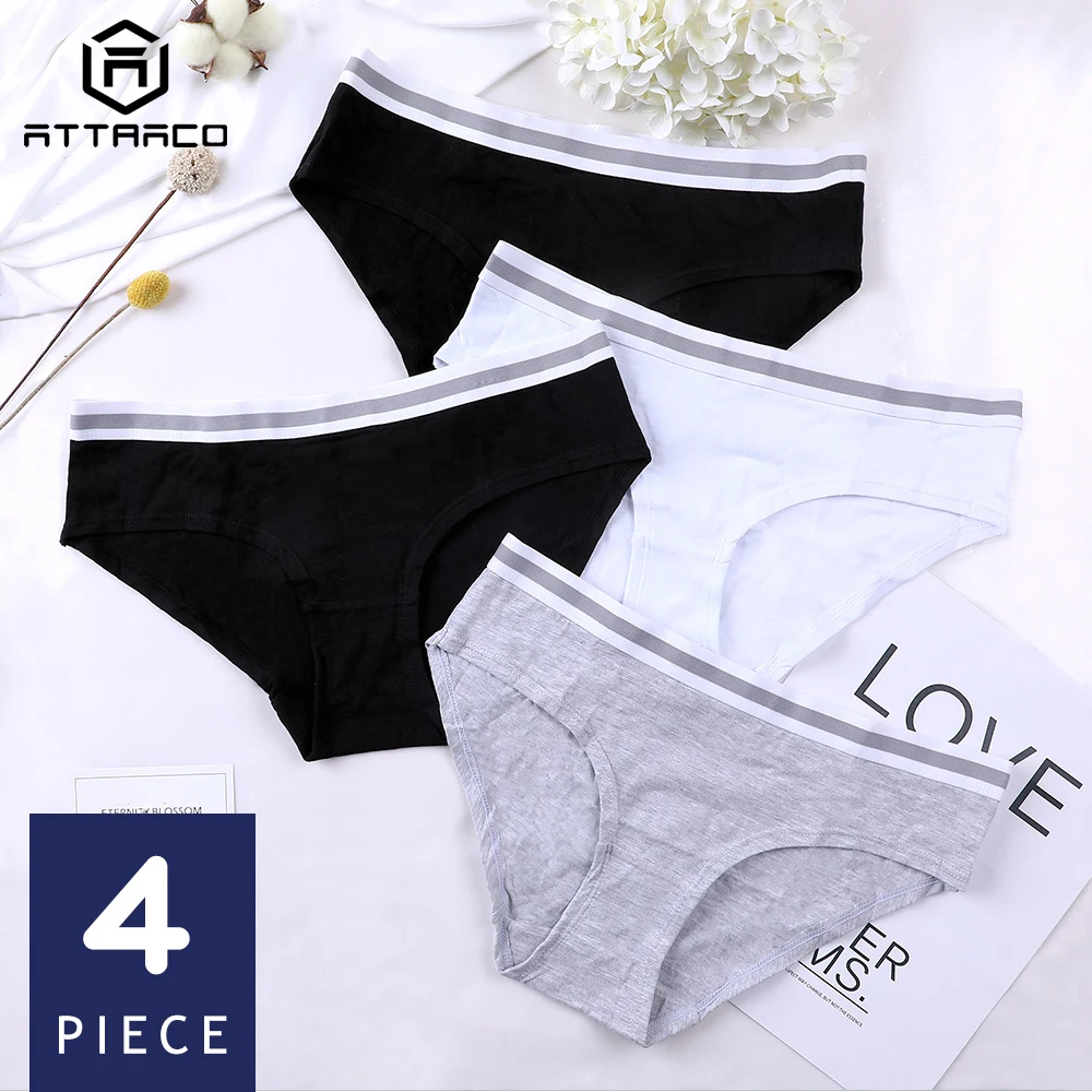 ATTRACO Women's briefs Cotton Soft Underwear Strech Skin-friendly Hipster classic comfort Ladies Panties 4 Packs Breathable
ATTRACO Women's briefs Cotton Soft Underwear Strech Skin-friendly Hipster classic comfort Ladies Panties 4 Packs Breathable