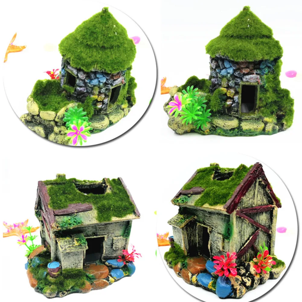 Fish Tank Aquarium Decor For Ornament Dodge House Flocking Moss Small Tree Hole House Home Ornaments Aquarium Accessories #F
Fish Tank Aquarium Decor For Ornament Dodge House Flocking Moss Small Tree Hole House Home Ornaments Aquarium Accessories #F