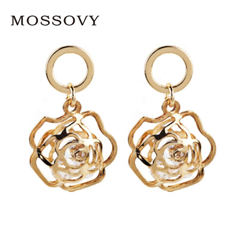 Mossovy Trendy Flower Gold Color Stud Earrings Charms Delicate Accessories Boutique Earring Fashion Jewelry Bijoux for Women
Mossovy Trendy Flower Gold Color Stud Earrings Charms Delicate Accessories Boutique Earring Fashion Jewelry Bijoux for Women
